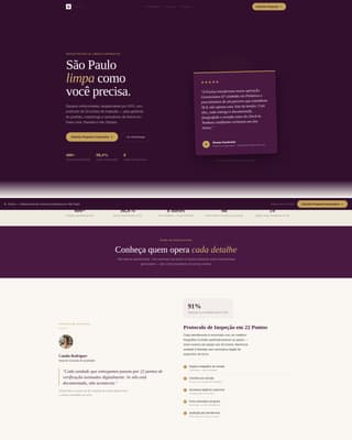 Faxina - Executive Cleaning Landing Page Template