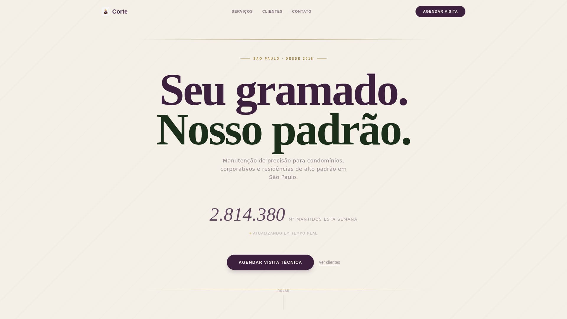 Corte - Precision Lawncare Landing Page Template