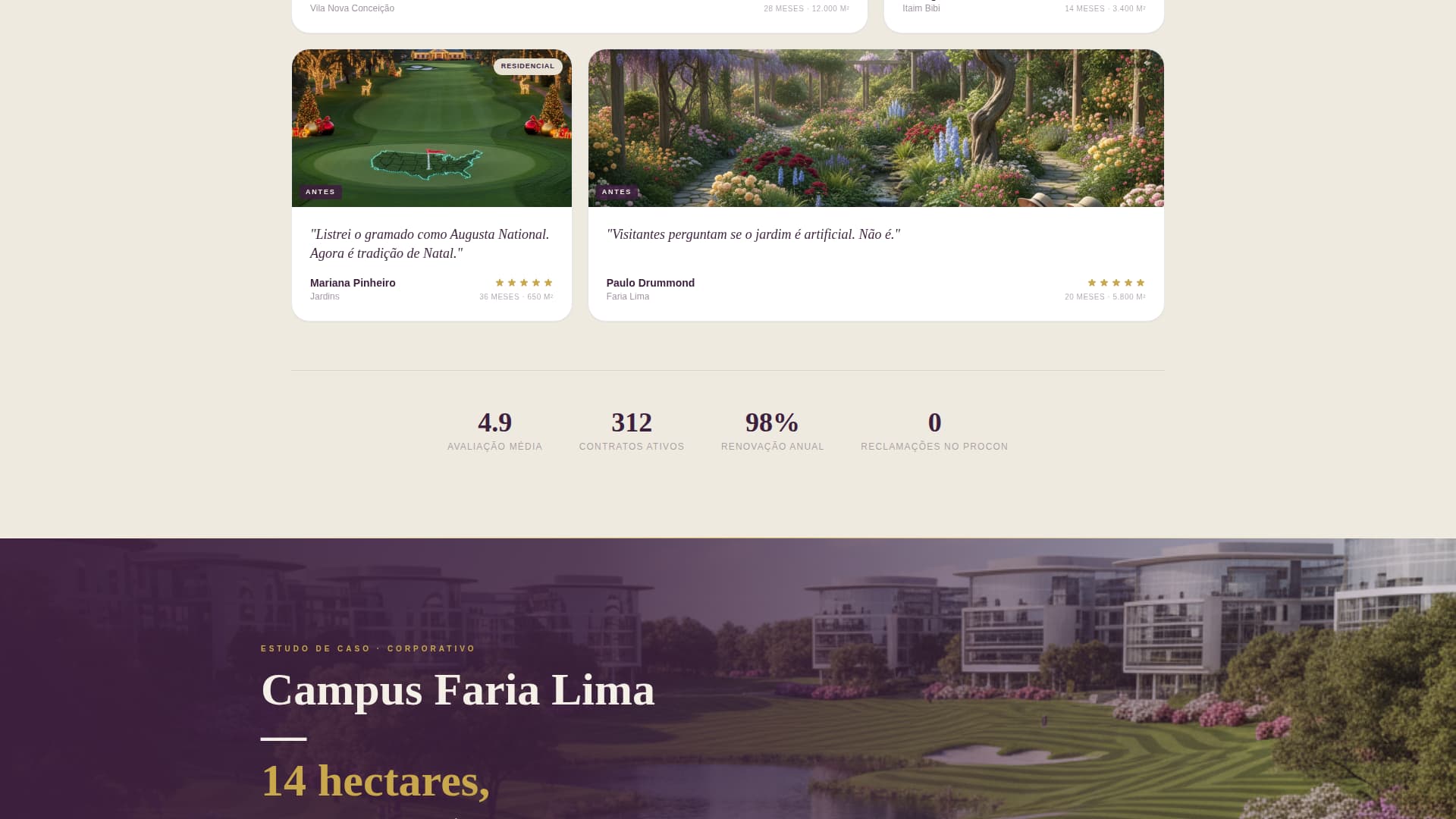 Corte - Precision Lawncare Landing Page Template