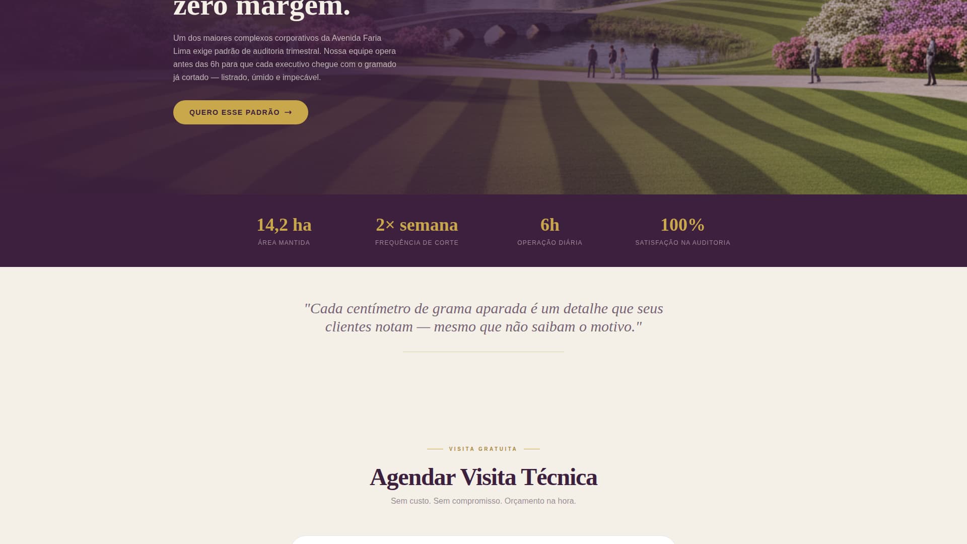 Corte - Precision Lawncare Landing Page Template