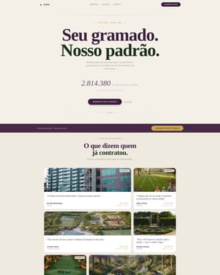 Corte - Precision Lawncare Landing Page Template