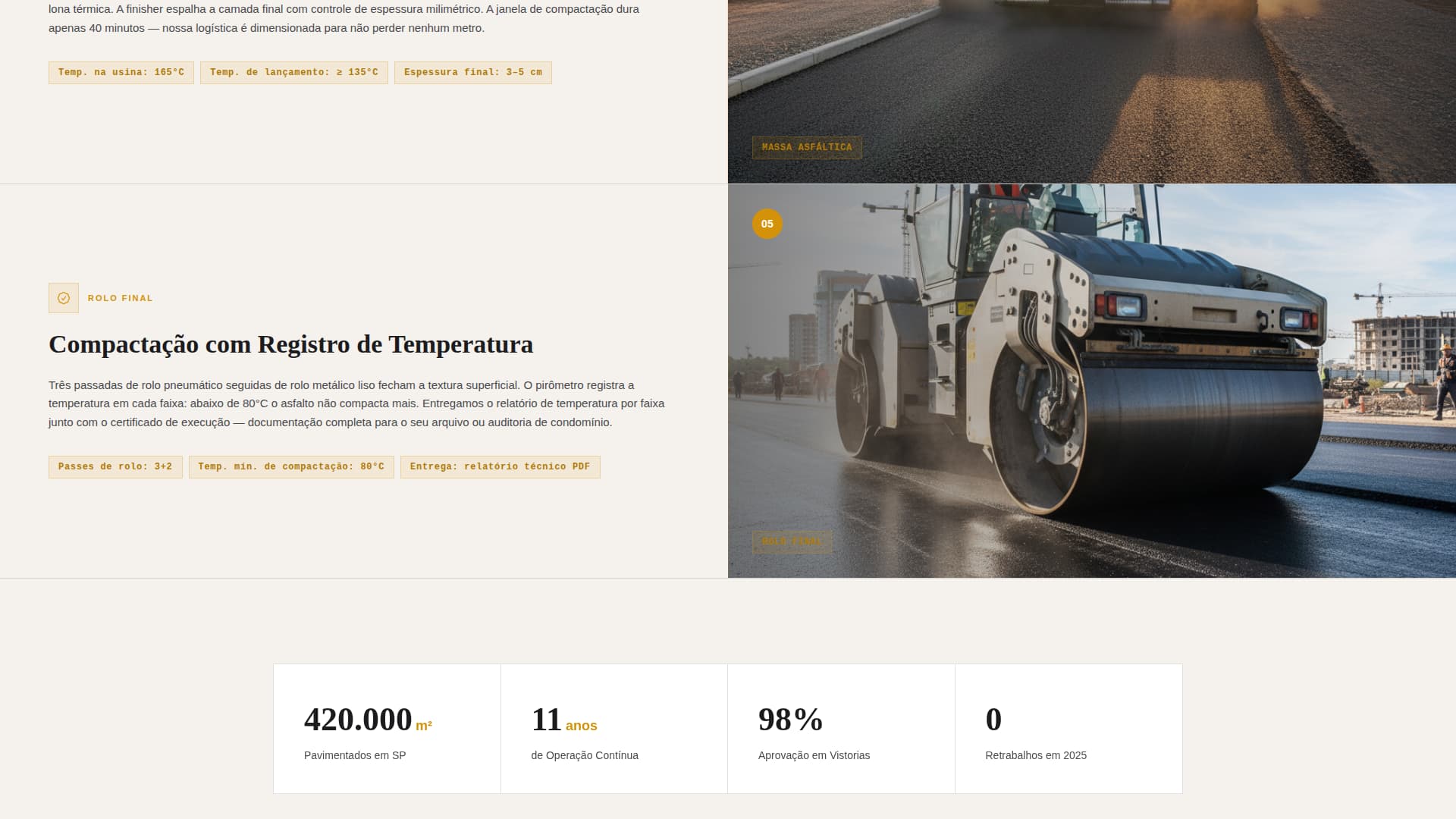 Pavimenta - Precision Paving Landing Page Template