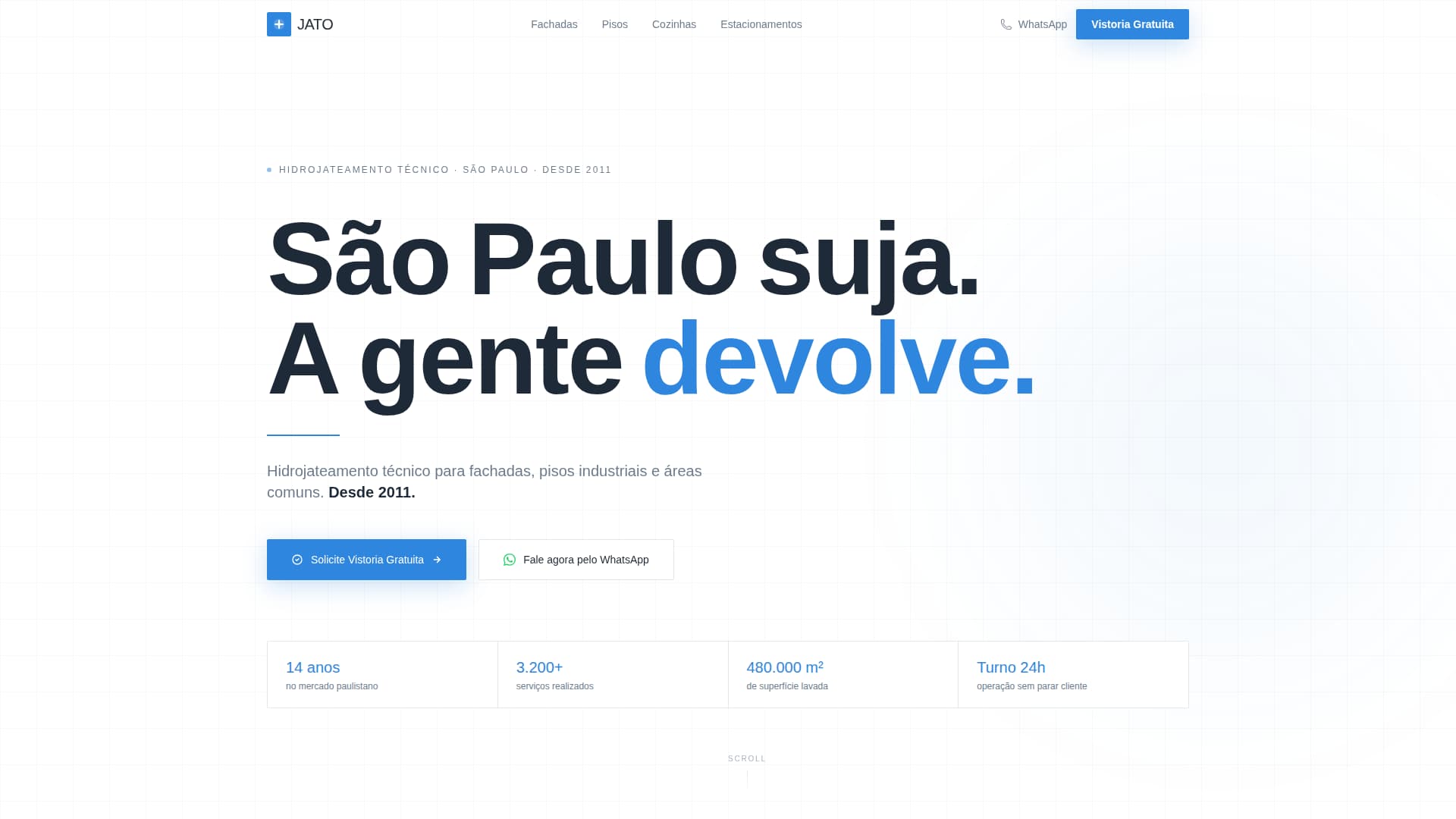 Jato - Precision Hydrojetting Landing Page Template