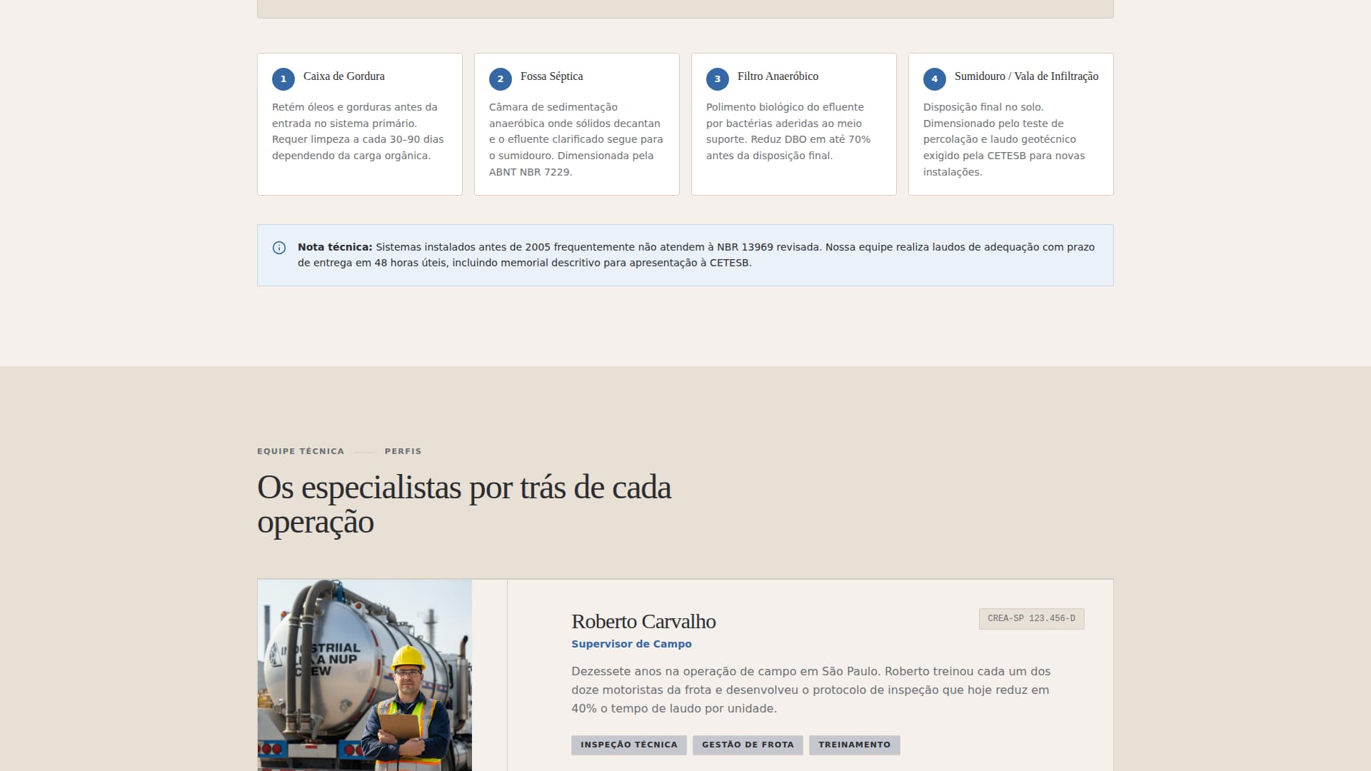 Fossa - Authoritative Septic Landing Page Template