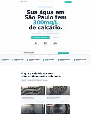 Calcrio - Trusted Watersoftener Landing Page Template