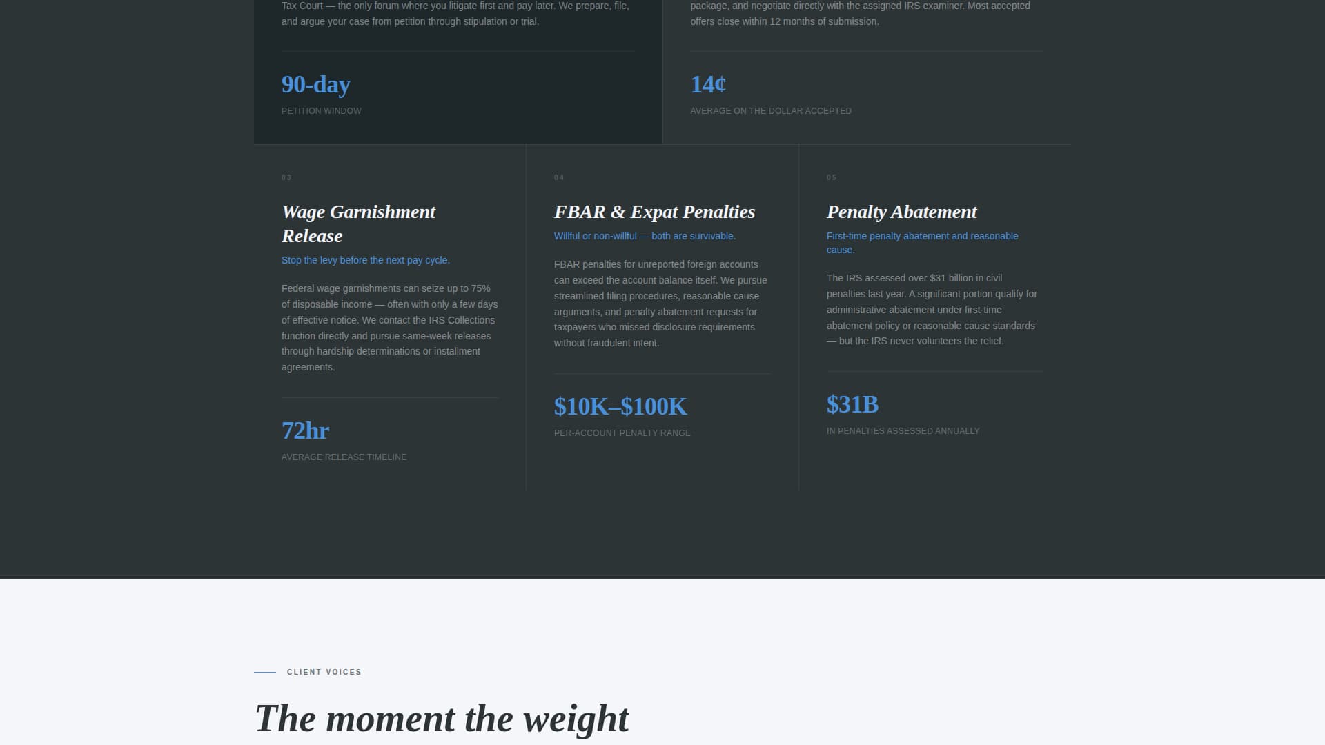 Statute - Authoritative Taxattorney Landing Page Template