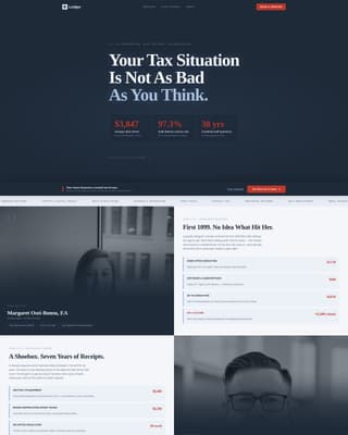 Ledger - Authoritative Taxpreparer Landing Page Template