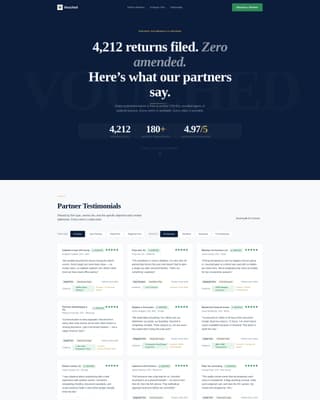 Vouched - Precision Taxpreparer Landing Page Template