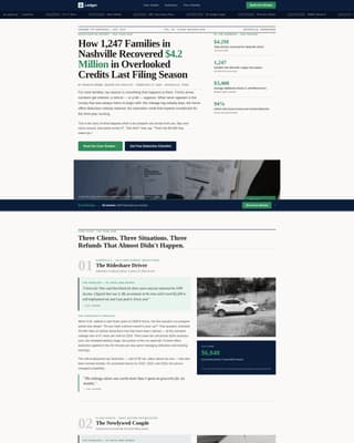 Tax Preparer Portfolio Website Template