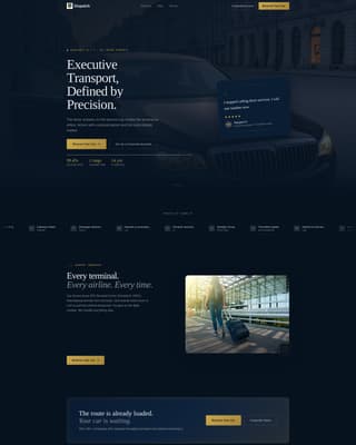 Taxi & Rideshare Driver Booking Website Template