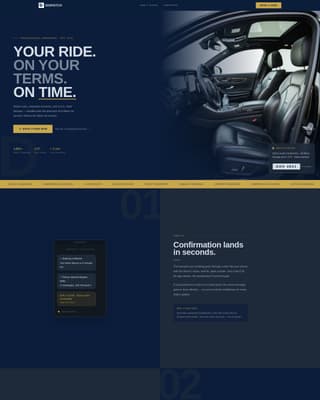 Dispatch - Professional Rideshare Landing Page Template