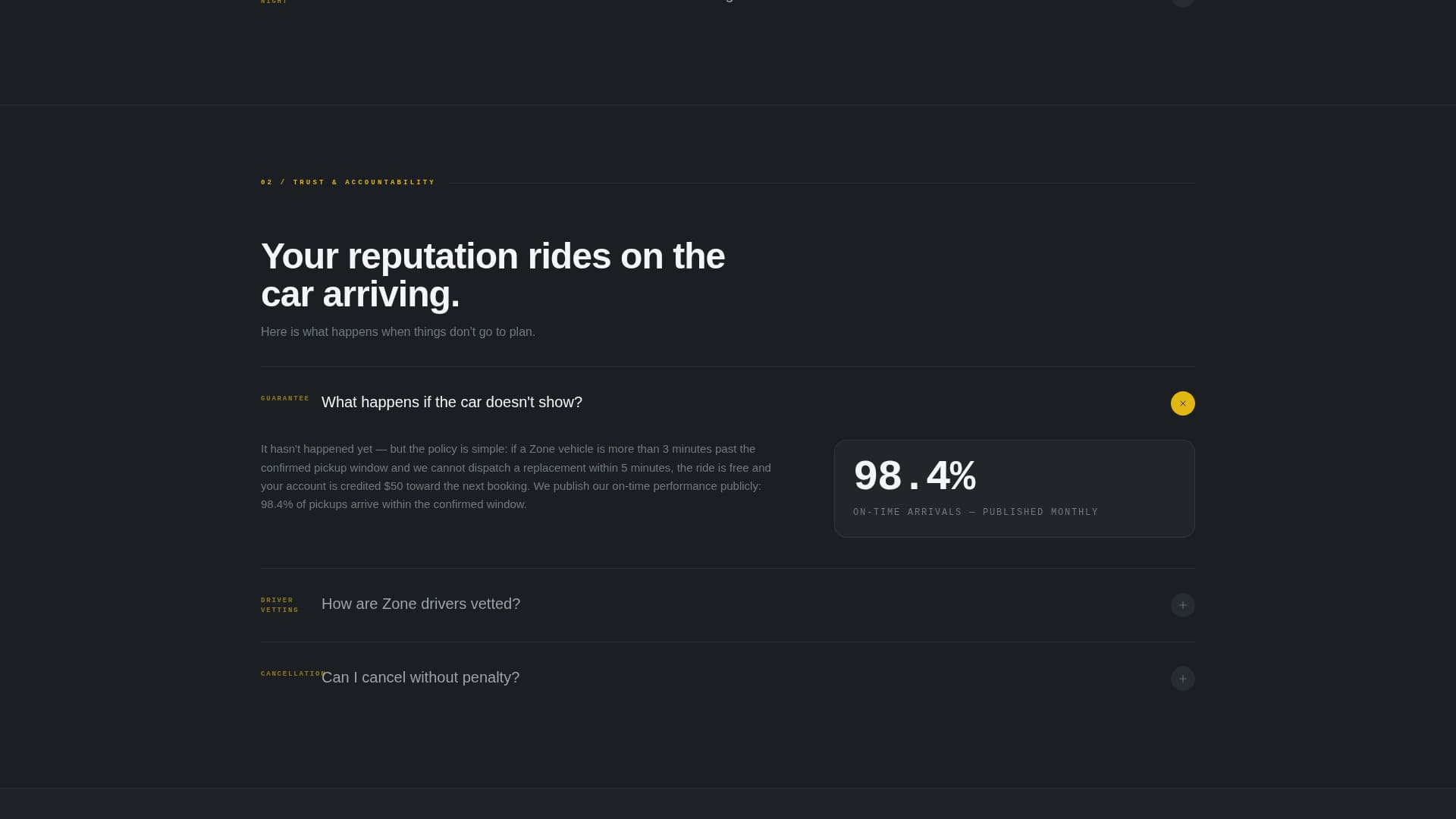 Zonea - Precision Rideshare Landing Page Template