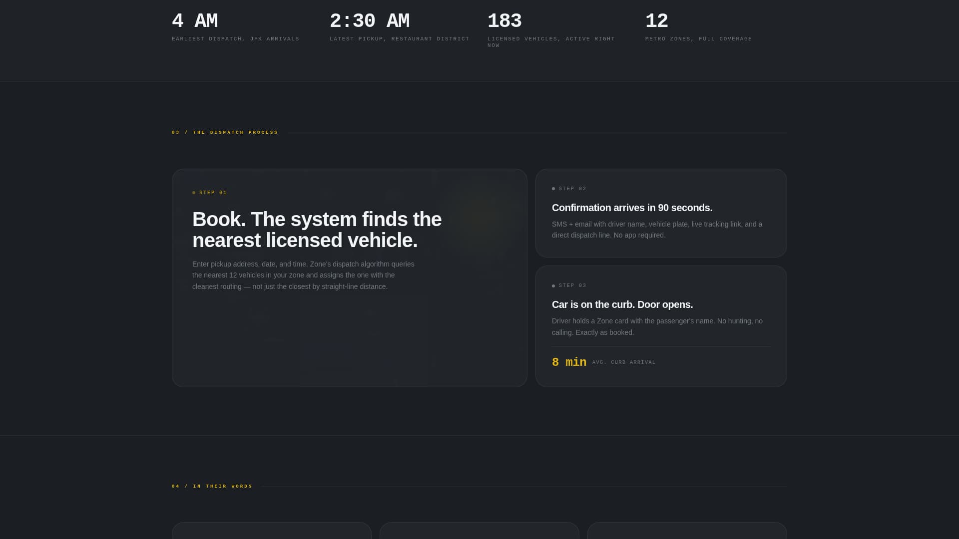 Zonea - Precision Rideshare Landing Page Template