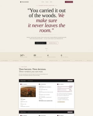 Preserve - Authoritative Taxidermist Landing Page Template