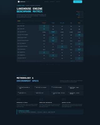 Lakehouse - Authoritative Benchmarking Landing Page Template