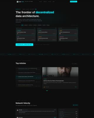Mesh - Dynamic Data Mesh Landing Page Template