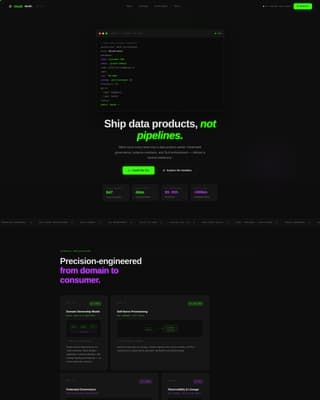 Mesh - Federated Data Mesh Landing Page Template