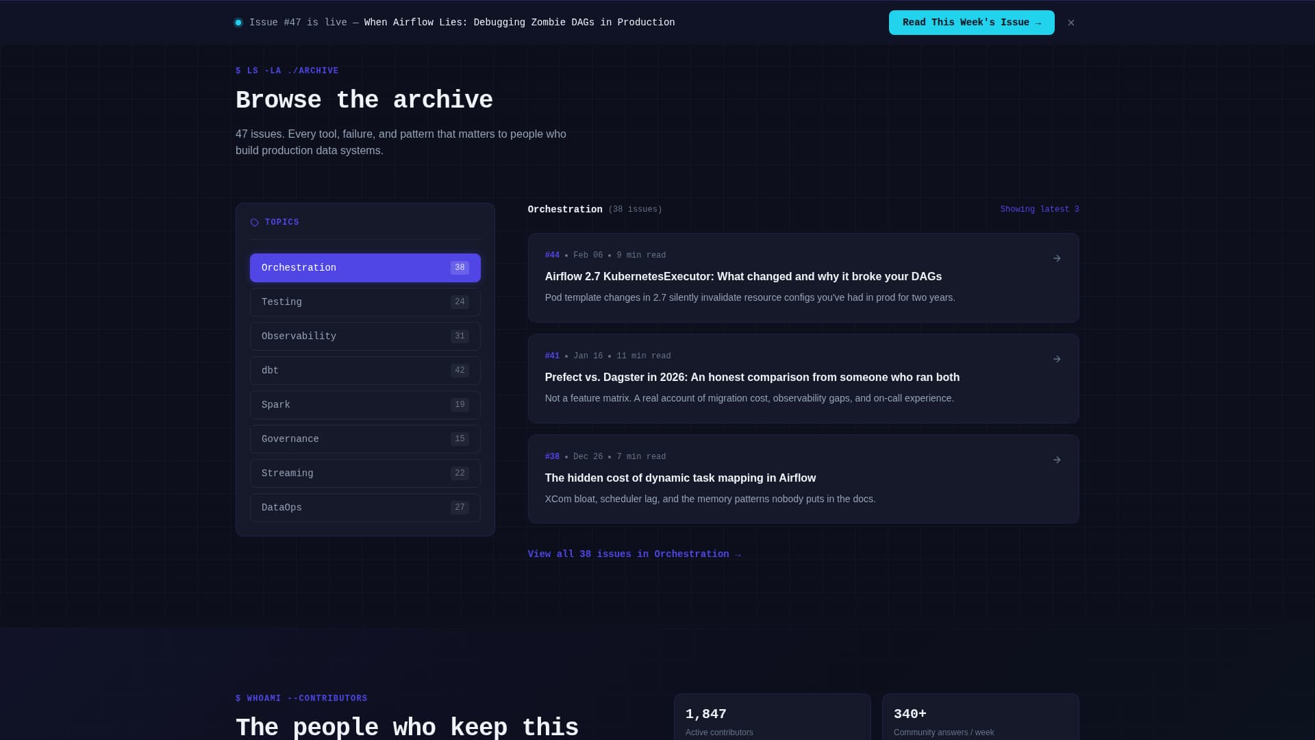 Flow — Advanced Data Ops Landing Page Template