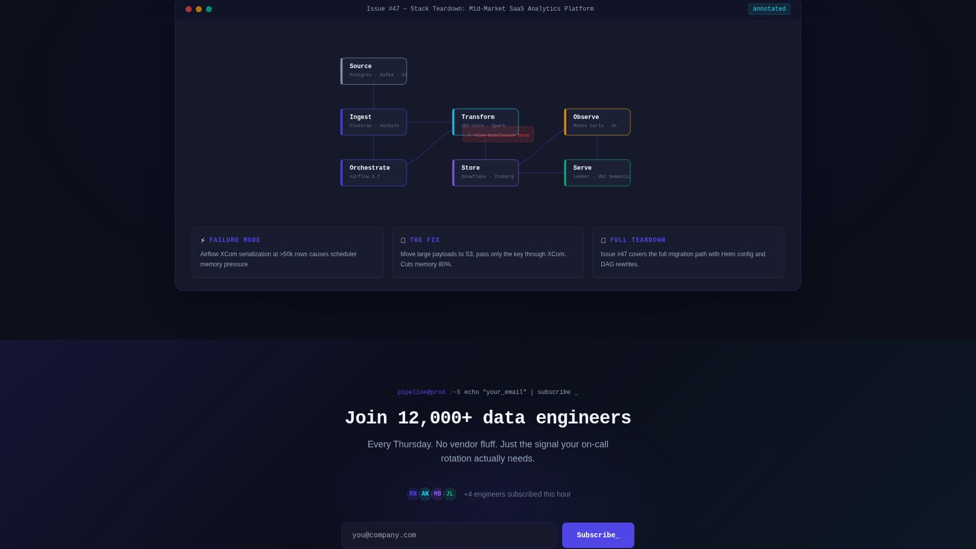 Flow — Advanced Data Ops Landing Page Template