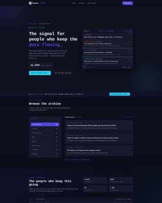 Flow — Advanced Data Ops Landing Page Template