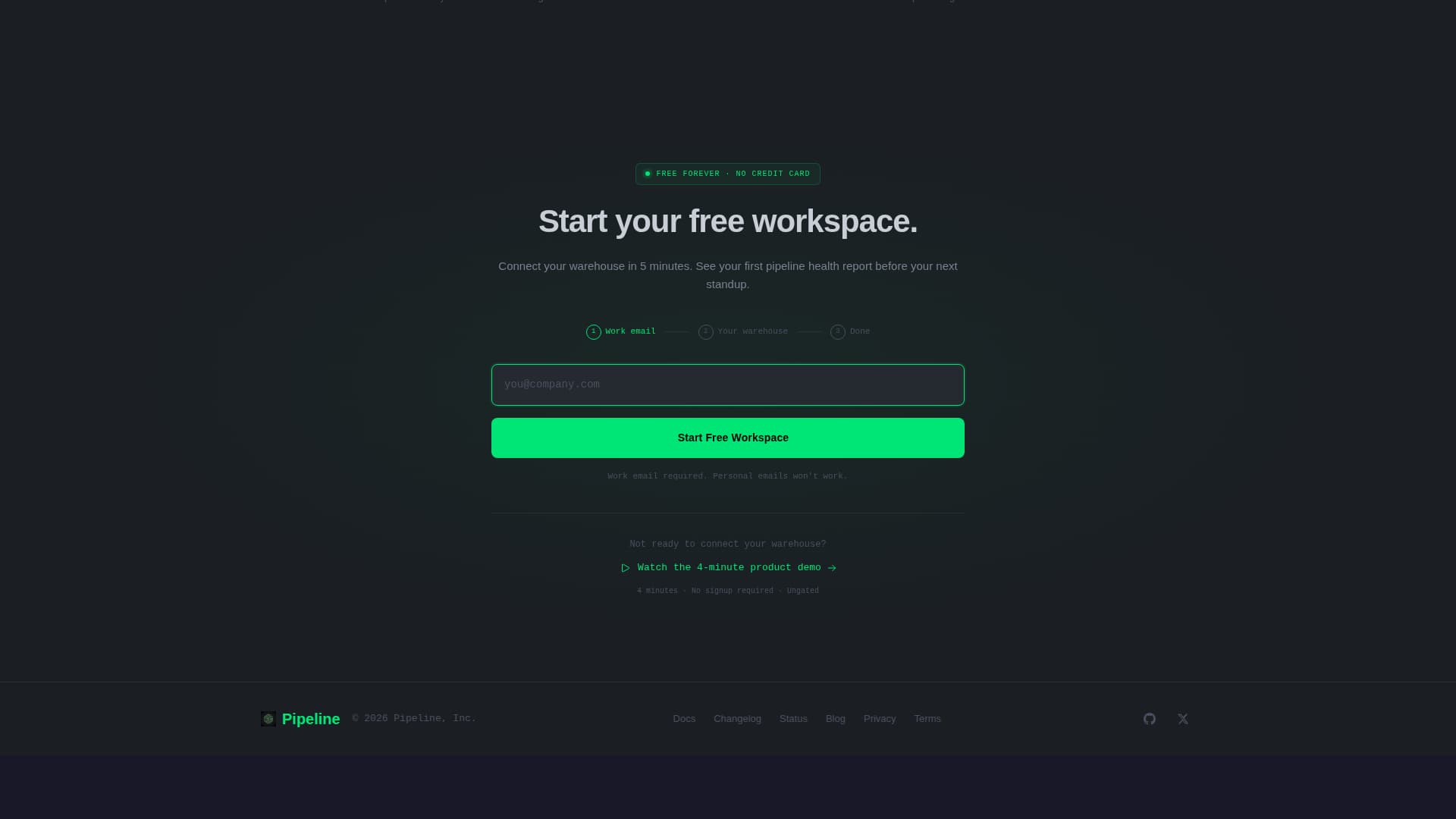 Flow — Intelligent DataOps Landing Page Template