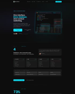 Queryglass - Powerful Database Landing Page Template