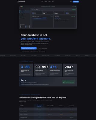 Clusterforge - Ruthless Database Landing Page Template