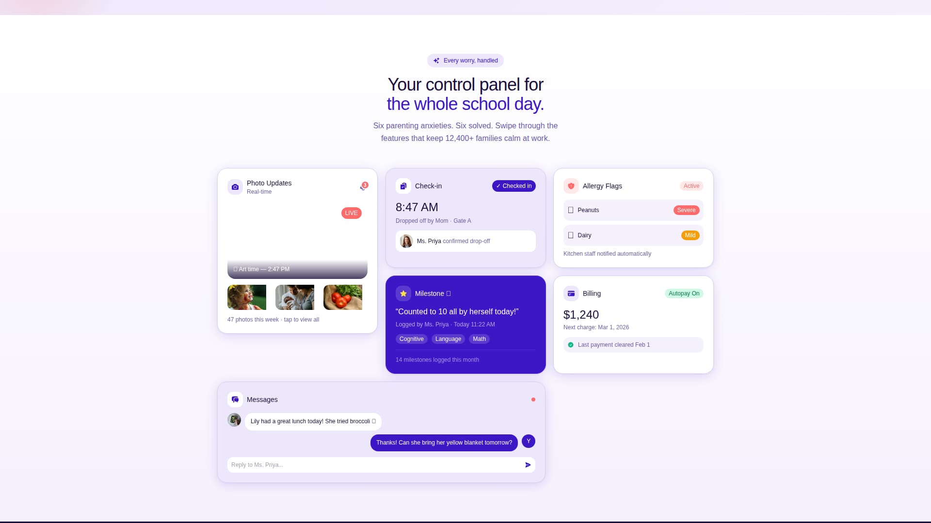 Welcome — Quality Childcare Landing Page Template