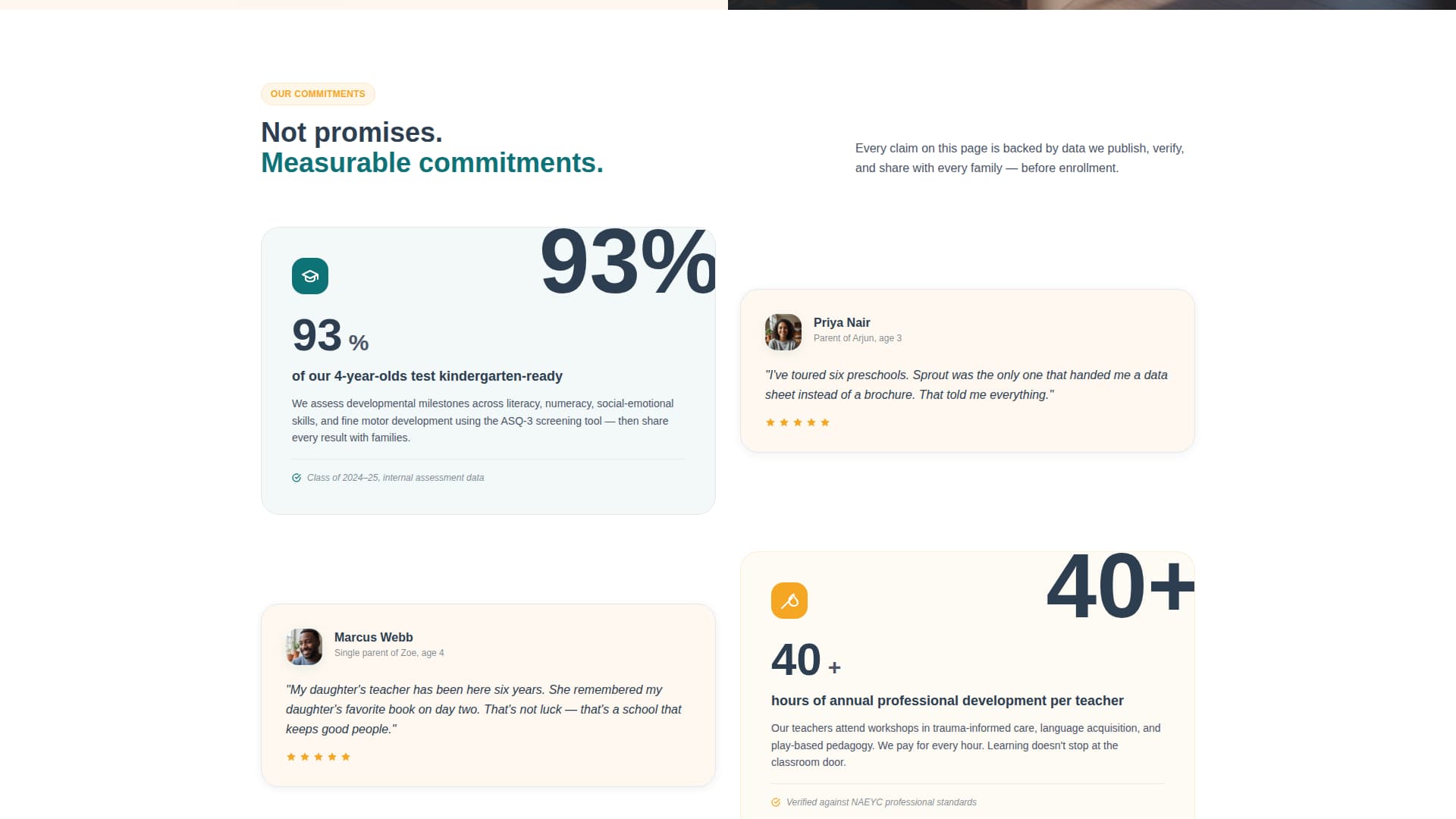 Sprout - Trusted Preschool Landing Page Template