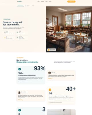 Sprout - Trusted Preschool Landing Page Template