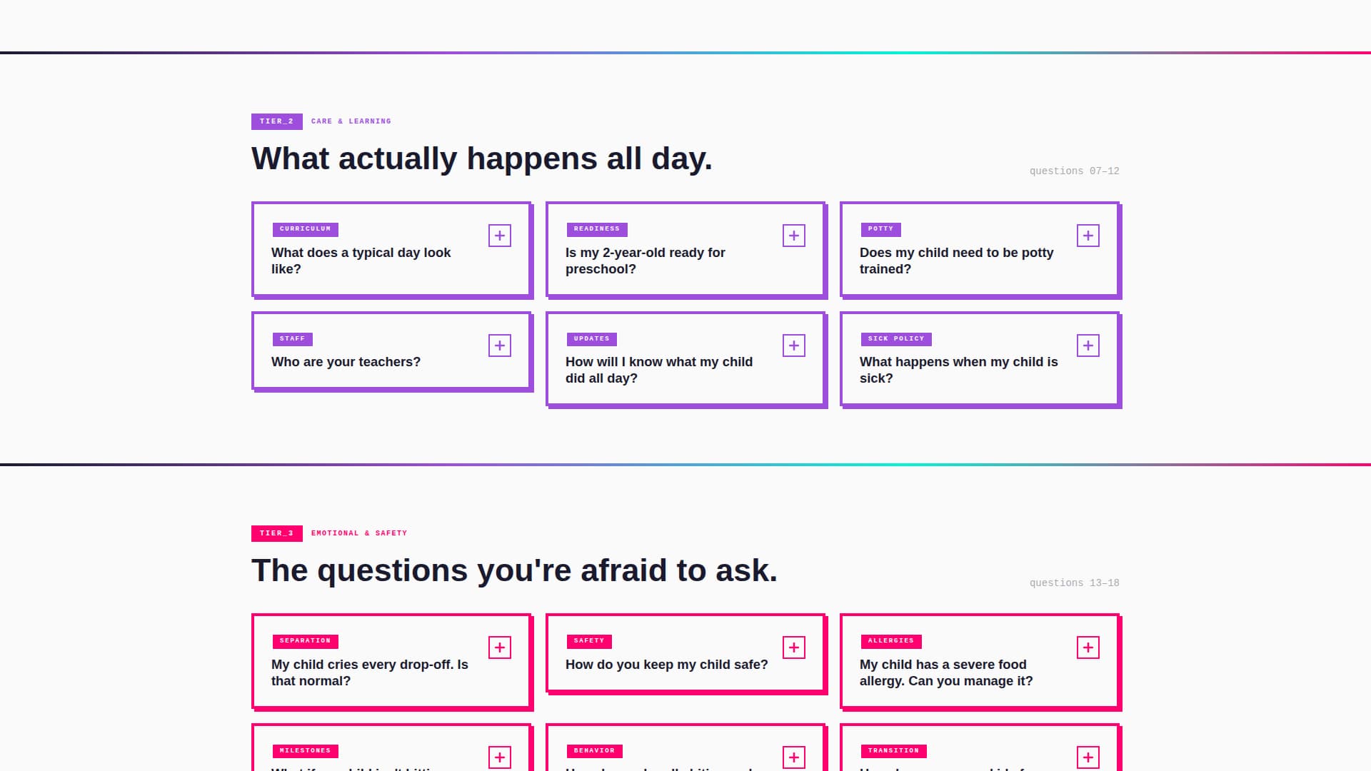 Wonder - Bold Daycare Landing Page Template