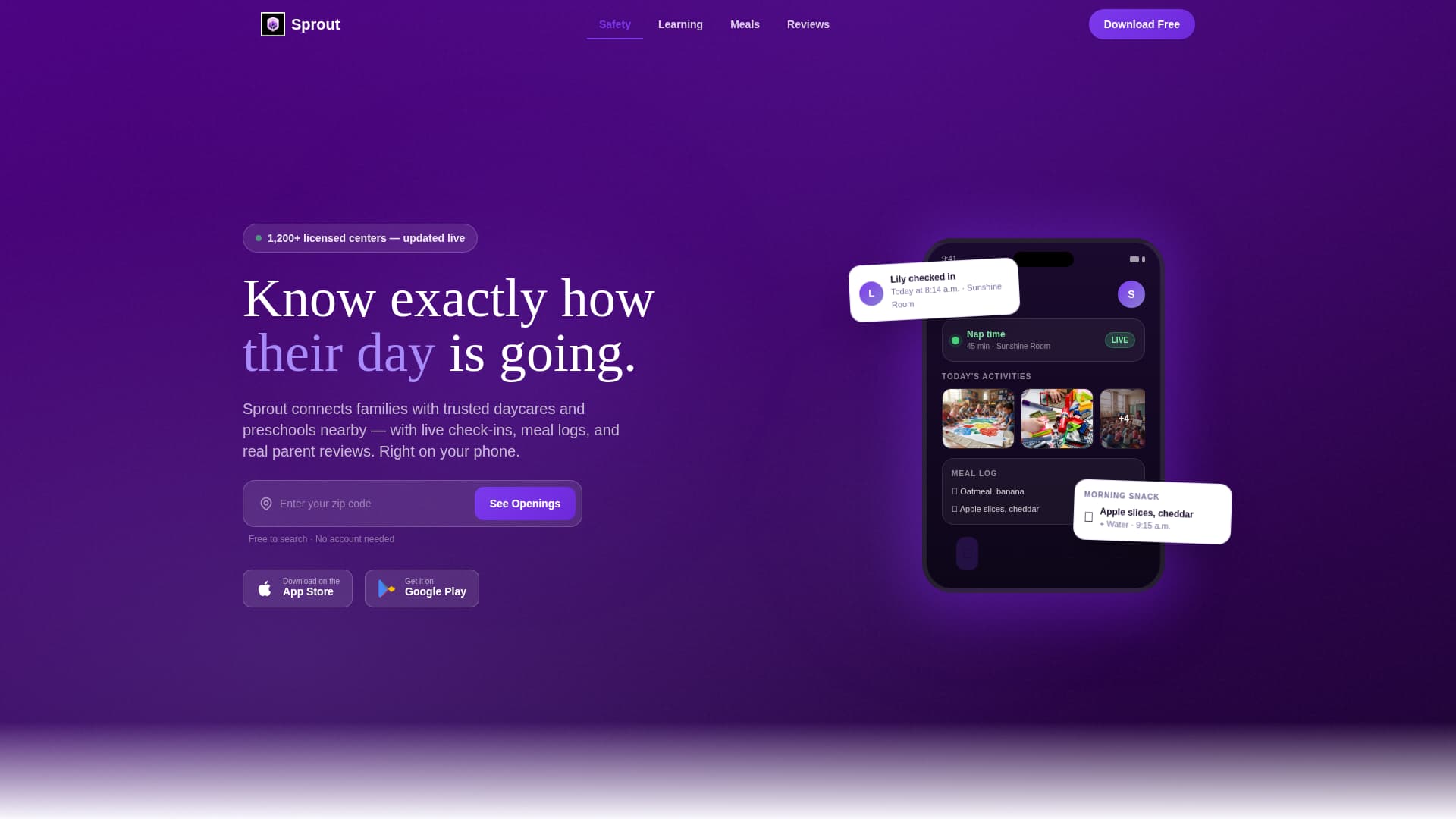 Grow — Early Learning Landing Page Template