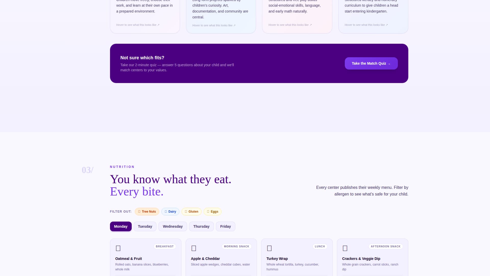 Grow — Early Learning Landing Page Template