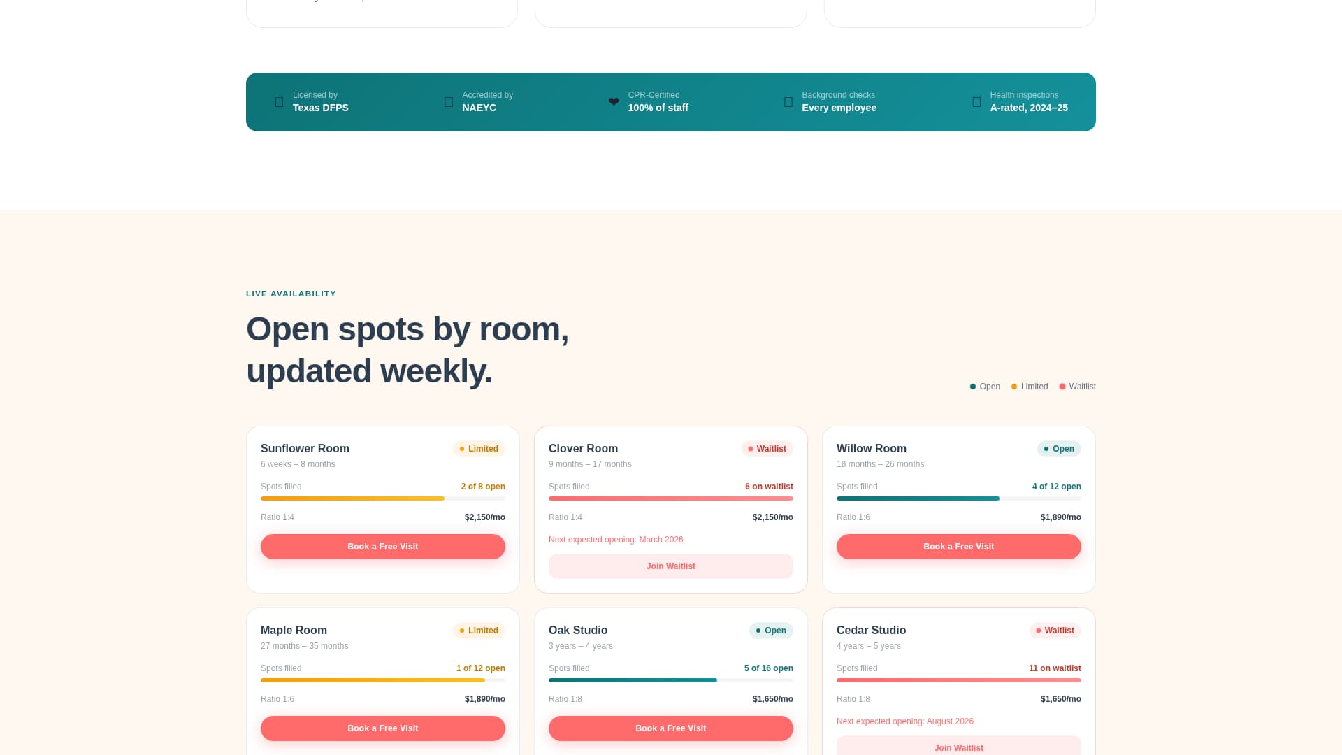 Nurture — Quality Preschool Landing Page Template