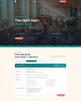 Nurture — Quality Preschool Landing Page Template