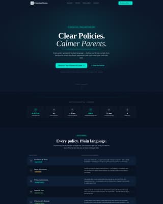 Clarity - Transparent Preschool Landing Page Template