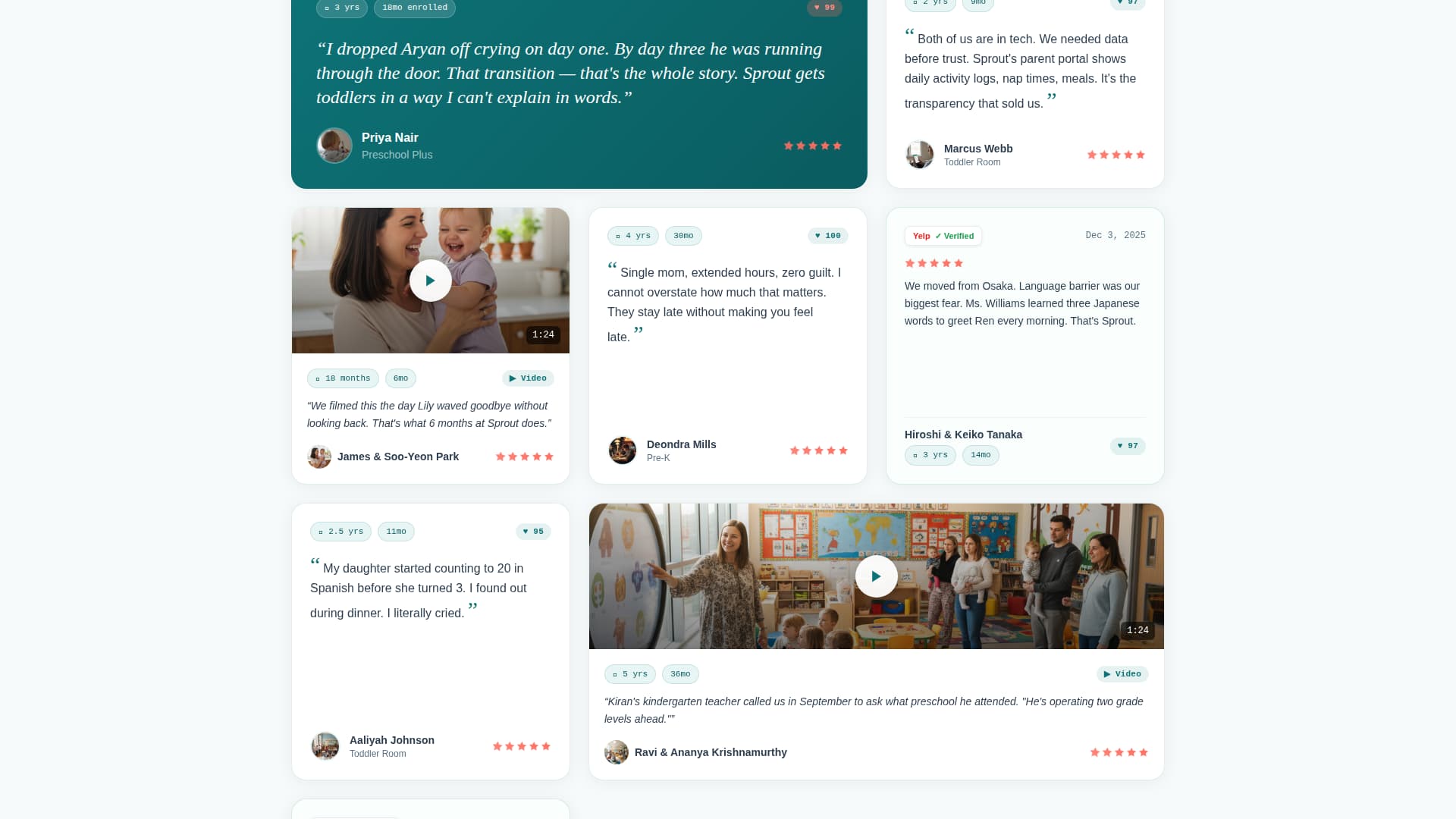 Sprout - High-Converting Daycare Landing Page Template