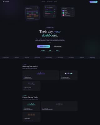 Schedule - Powerful Daycare Landing Page Template