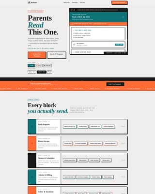 Bulletin - Powerful Daycare Landing Page Template