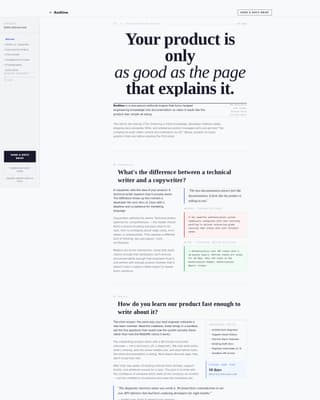 Redline - Authoritative Technicalwriter Landing Page Template