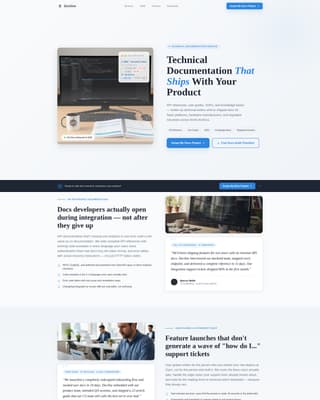 Docline - Precise Technicalwriter Landing Page Template