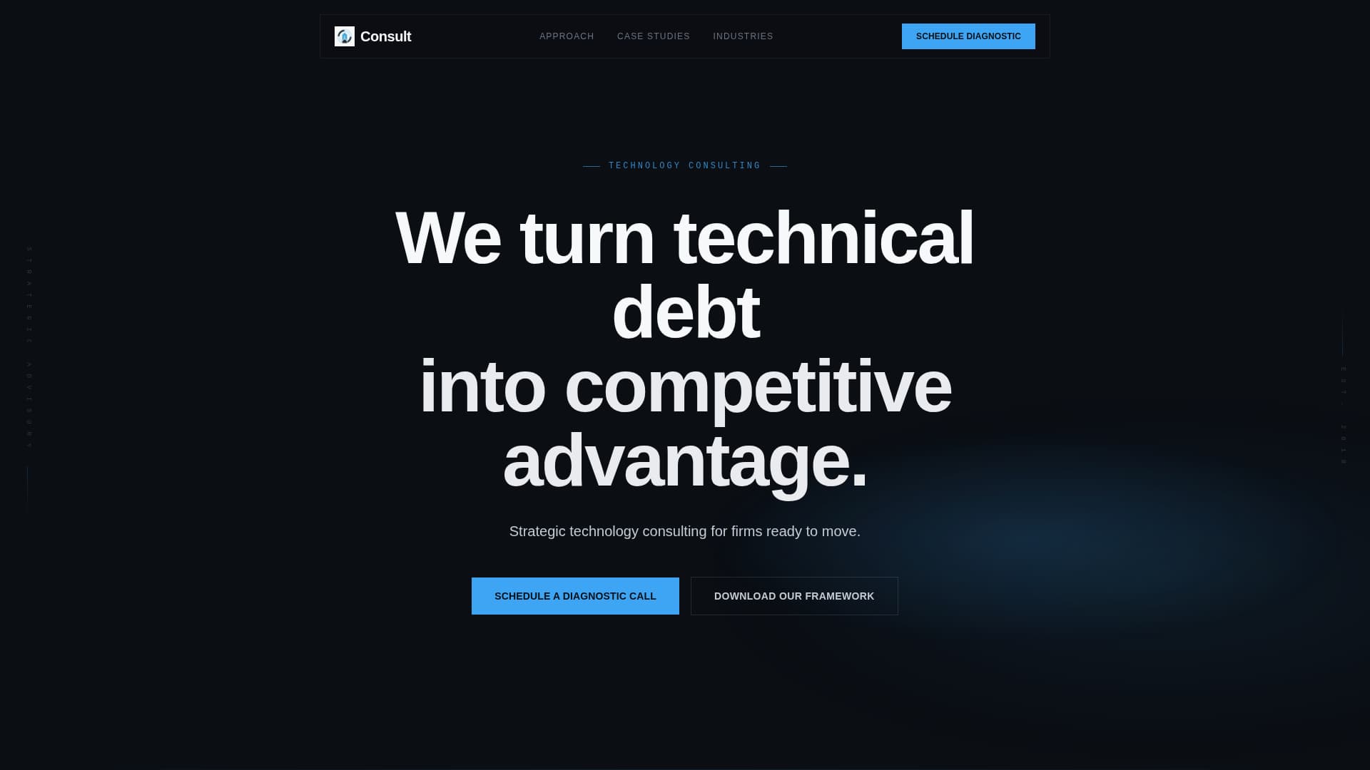 Consult - Authoritative Technologyconsulting Landing Page Template