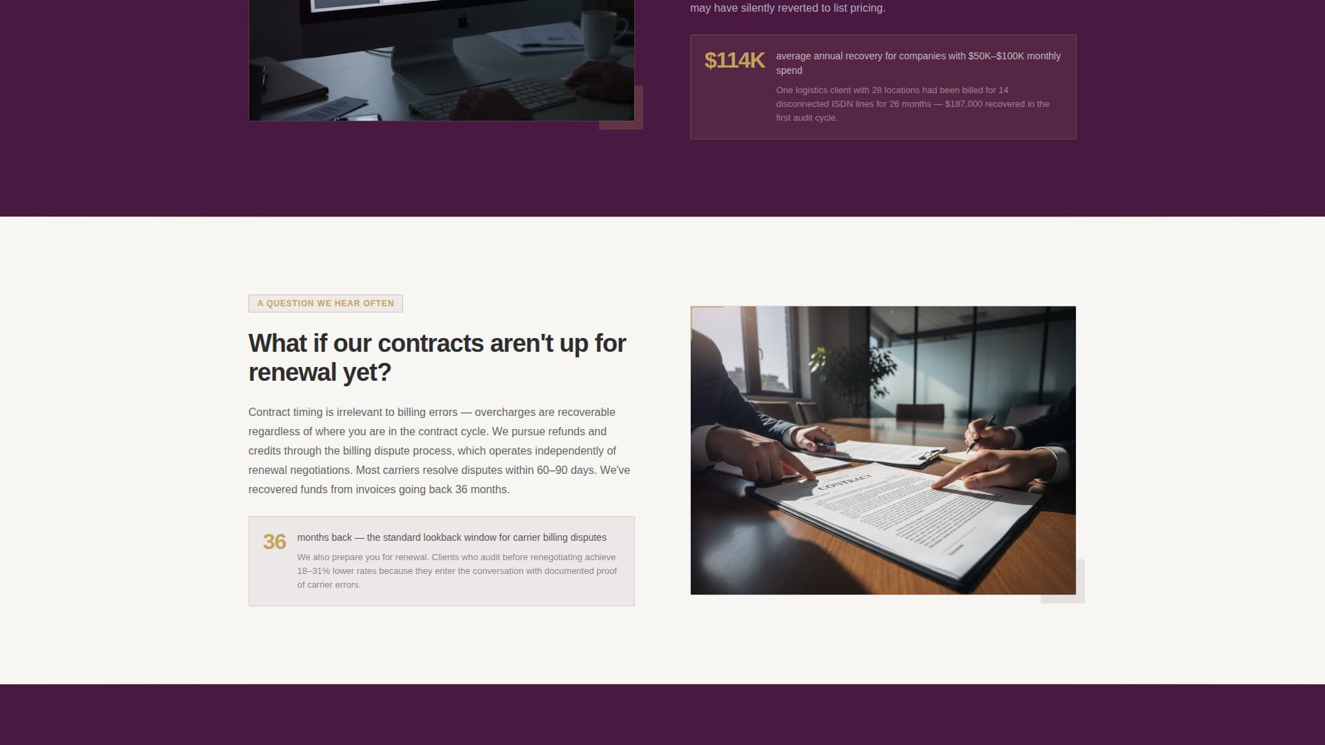 Telecommunications Consulting Booking Website Template