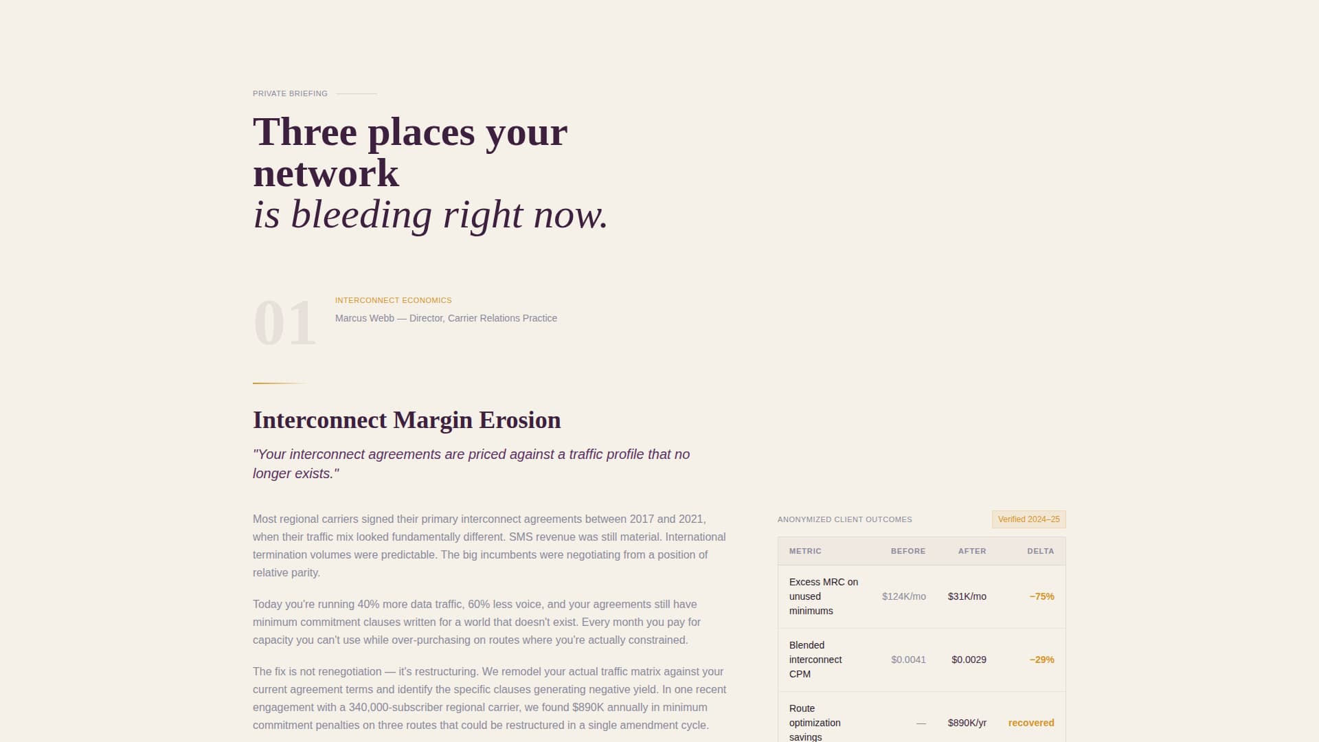 Uplink - Precision Telecommunications Landing Page Template