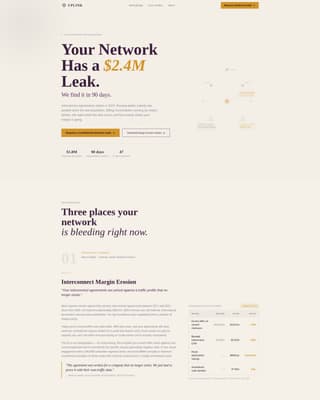 Uplink - Precision Telecommunications Landing Page Template