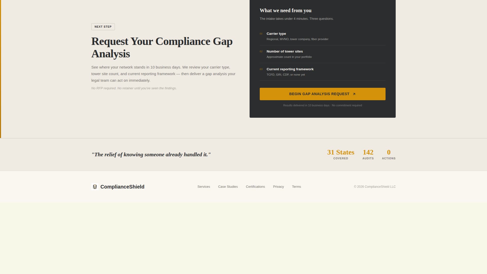 Comply - Authoritative Telecom Landing Page Template