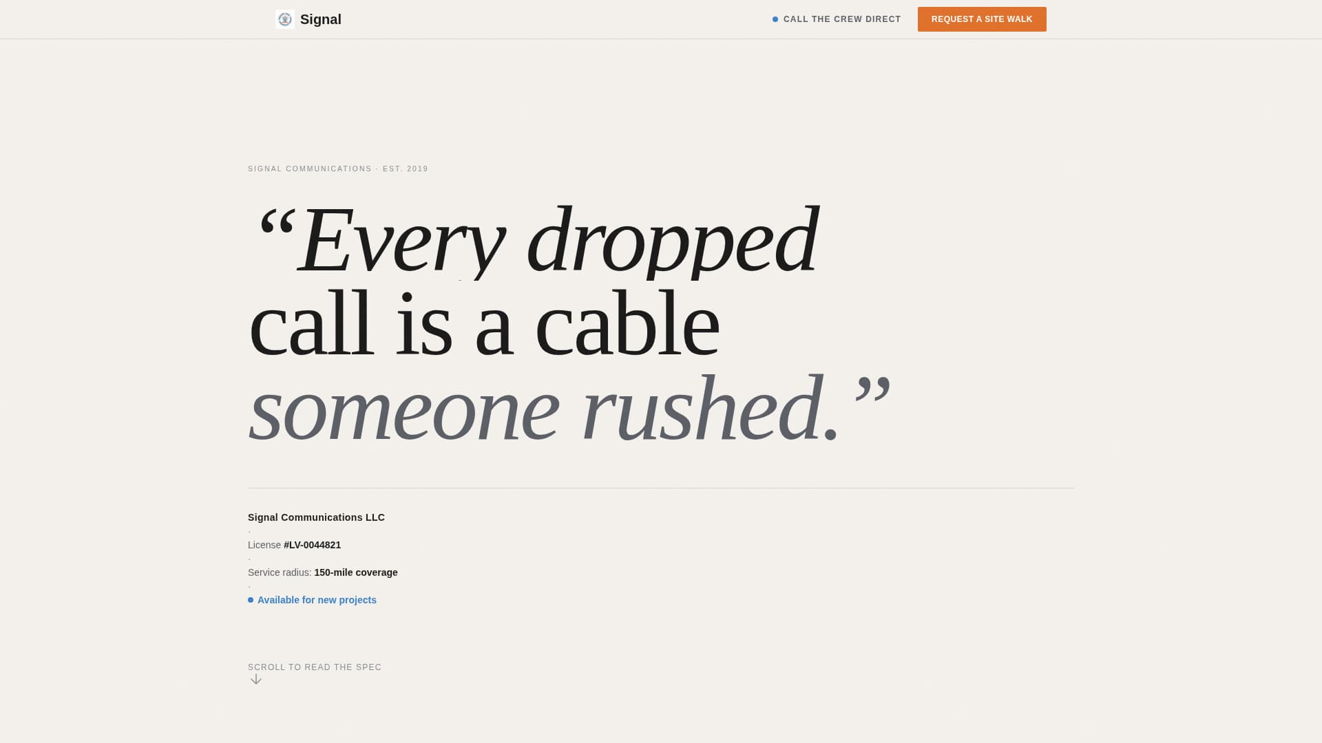 Connect — Certified Broadband Landing Page Template