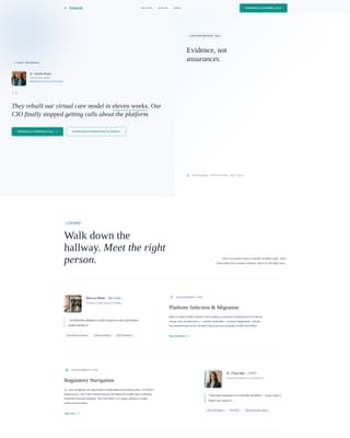Healthcare Consulting Reviews Website Template