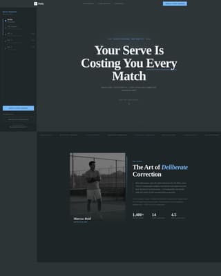 Tennis Coach Advanced Booking Website Template