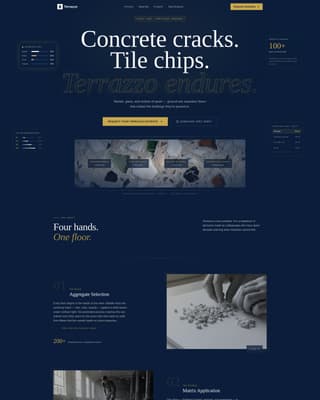 Terrazzo Worker Business Professional Website Template
